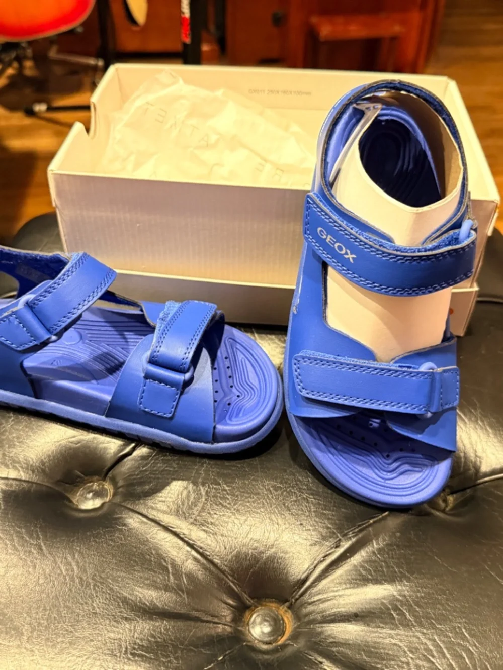 Geox J Fusbetto Royal Blue Sandals